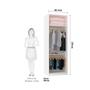 Imagem de Guarda Roupa 2 Portas 2 Cabideiros 80cm Branco Com Gaia