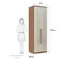 Imagem de Guarda Roupa 2 Portas 79cm Vanilla Com Legno Crema