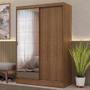 Imagem de Guarda-Roupa 2 Portas de Correr com Espelho Rustic Max Madesa