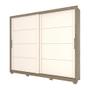 Imagem de Guarda Roupa 2 Portas Deslizantes Palace Rústico Off White D237-106 Henn