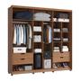 Imagem de Guarda Roupa 240cm 2 Portas com Espelho e 4 Gavetas 100% MDF