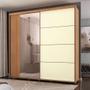 Imagem de Guarda Roupa 240cm 2 Portas com Espelho e 4 Gavetas 100% MDF