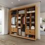 Imagem de Guarda Roupa 240cm 2 Portas com Espelho e 4 Gavetas 100% MDF