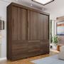 Imagem de Guarda-roupa 3 Portas 9 Gavetas Florença Espresso Móveis