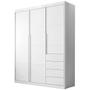 Imagem de Guarda Roupa 3 Portas e 4 Gavetas Pérola Branco - Phoenix Baby