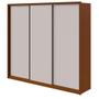Imagem de Guarda Roupa 3 Portas Spazio 2,70 Frassino/off White/frassino - Móveis Lopas