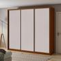 Imagem de Guarda Roupa 3 Portas Spazio 2,70 Frassino/off White/frassino - Móveis Lopas