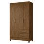 Imagem de Guarda Roupa 4 Portas Chile Castanho Wood 952331 Moval