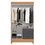 Guarda Roupa 4 Portas Roma Freijó Titanium - Mais de Casa Imagem de Guarda Roupa 4 Portas Roma Freijó Titanium