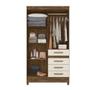 Imagem de Guarda Roupa 4 Portas Sobral Castanho Wood Off White 870030 Moval