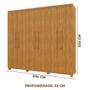 Imagem de Guarda Roupa 6 Portas 4 Gavetas Casal 100% MDF Cinamomo Blor Shop Jm