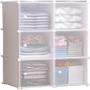 Imagem de Guarda Roupa 6 Portas Armário Modular Organizador Brinquedos