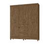 Imagem de Guarda Roupa 6 Portas Itatiba Castanho Wood 868331 Moval