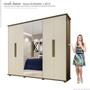 Imagem de Guarda Roupa 6P com Espelho Estrela RV Móveis FreijoOff White