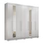 Imagem de Guarda-roupa 8 Portas 4 Gavetas Master New com Espelho e Pés