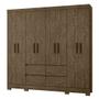 Imagem de Guarda Roupa 8 Portas Belém Castanho Wood 972331 Moval