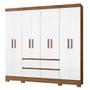 Imagem de Guarda Roupa 8 Portas Belém Naturale Branco 972026 Moval