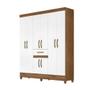 Imagem de Guarda Roupa 8 Portas Portugal Naturale Branco 835026 Moval