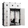 Imagem de Guarda roupa armario modular cabideiro arara 12 portas prateleira organizador brinquedos roupeiro