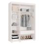 Imagem de Guarda Roupa Branco 3 Portas - 124 cm