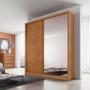 Imagem de Guarda Roupa Carrara 2 Portas 3 Gavetas com Espelho Clic Moveis