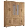 Imagem de Guarda Roupa Casal 10 Portas 2 Com Espelho Elite 3 Gavetas New Murano D02 Amendola Touch - Mpozenato