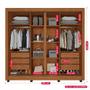 Imagem de Guarda-Roupa Casal 100% Mdf 4 Portas 6 Gavetas Portinari Prime Imop Cinamomo/Off-White