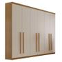 Imagem de Guarda Roupa Casal 100% MDF 6 Gavetas - Pernambuco-Imbuia/Off White - Móveis Rufato