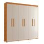 Imagem de Guarda Roupa Casal 100% MDF 6 Portas Nature Off White