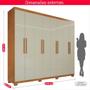 Imagem de Guarda-Roupa Casal 100% MDF 8 Portas e 4 Gavetas Heros - Tudo de Móveis