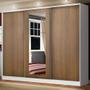 Imagem de Guarda Roupa Casal 100%Mdf Madesa Eros 3 Portas BR/Rustic