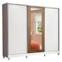 Imagem de Guarda Roupa Casal 100% MDF Madesa Eros 3 Portas de Correr com Espelho com Pés