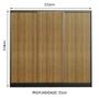 Imagem de Guarda Roupa Casal 100% MDF Madesa Royale 3 Portas de Correr - Preto/Rustic