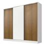 Imagem de Guarda Roupa Casal 100% MDF Royale 3 Portas BR/Rustic Madesa