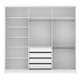 Imagem de Guarda Roupa Casal 100% MDF Royale 3 Portas BR/Rustic Madesa