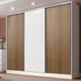 Imagem de Guarda Roupa Casal 100% MDF Royale 3 Portas BR/Rustic Madesa