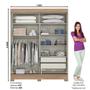 Imagem de Guarda Roupa Casal 2 Portas 2 Gavetas B353 Briz