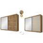 Imagem de Guarda Roupa Casal 2 Portas 4 Gavetas com Espelho Verona Plus Flex Color em MDF Made Marcs