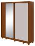 Imagem de Guarda Roupa Casal 2 Portas 4 Gavetas com Pés Com Espelho Velaris - Lopas