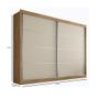 Imagem de Guarda Roupa Casal 2 Portas 4 Gavetas Verona Plus Flex Color em MDF Made Marcs