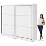 Imagem de Guarda Roupa Casal 2 Portas 6 Gavetas Toronto Lopas Branco