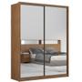 Guarda Roupa Casal 2 Portas Deslizantes 2 Espelhos Épico Amêndola Touch D23012K Demartêz Imagem de Guarda Roupa Casal 2 Portas Deslizantes 2 Espelhos Épico Amêndola Touch D23012K Demartêz
