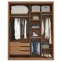 Guarda Roupa Casal 2 Portas Deslizantes 2 Espelhos Épico Amêndola Touch D23012K Demartêz Imagem de Guarda Roupa Casal 2 Portas Deslizantes 2 Espelhos Épico Amêndola Touch D23012K Demartêz