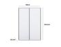 Imagem de Guarda-Roupa Casal 2 Portas Deslizantes Premium 160 Branco - Robel