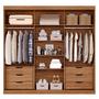 Imagem de Guarda-Roupa Casal 235cm 3 Portas de Correr com Espelho 100% MDF Boston Espresso Móveis