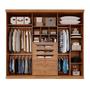 Imagem de Guarda-roupa Casal 267,60cm 6 Portas com Espelho 100% Mdf Linhares Espresso Móveis