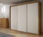 Imagem de Guarda Roupa Casal 3 Portas 6 Gavetas - Paradizzo Gold-Cumaru off white - Móveis Novo Horizonte