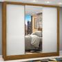Imagem de Guarda-roupa Casal 3 Portas com Espelho Porto Plus Espresso Móveis