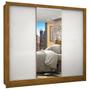 Imagem de Guarda-roupa Casal 3 Portas com Espelho Porto Plus Espresso Móveis