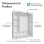 Imagem de Guarda Roupa Casal 3 Portas de Correr com Espelho Panamá Madesa